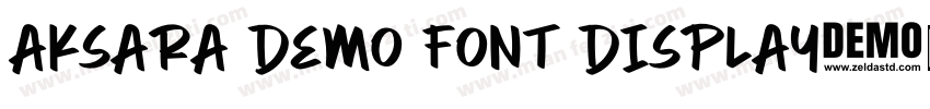 Aksara DEMO FONT Display字体转换